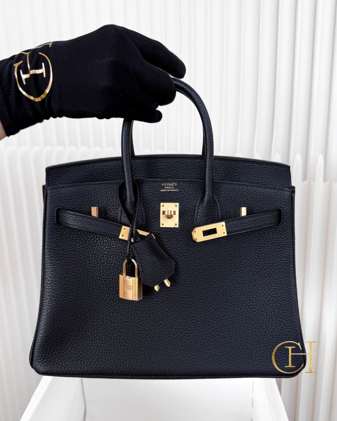 Hermès Birkin 25 Black Togo